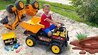 max rescues sofia stuck mud