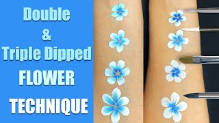 How to Paint Double and Triple Dipped Flowers: Face Painting Tutorial
