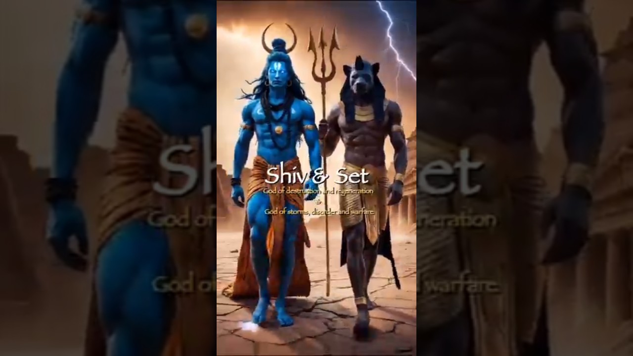 Hindu and Egyptian Gods - Part 1 | Parallels across Mythology!🙏 💞 #song #mahadev #love #shorts