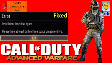 How to fix Error Insufficient disk space  please free at least 5mb free space on game drive