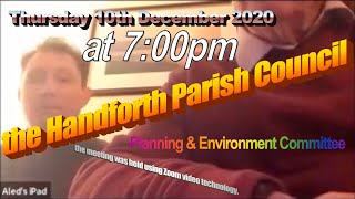 Best of the Handforth Parish Council Planning \& Environment Committee Thursday 10th December 2020