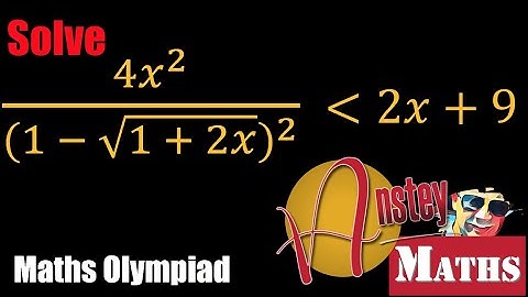 Inequalities Containing Square Roots