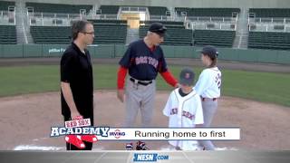 Red Sox Academy -- Running from home to first base
