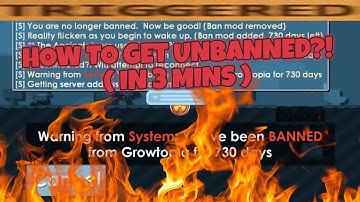 How to Get UNBANNED from Growtopia! ( 3 Minute Guide ) | Growtopia
