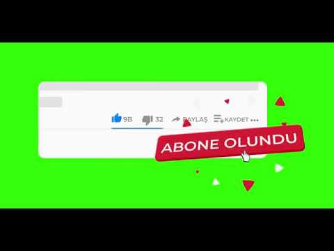 2021 En Güncel Abone ol ve like at yeşil Ekran