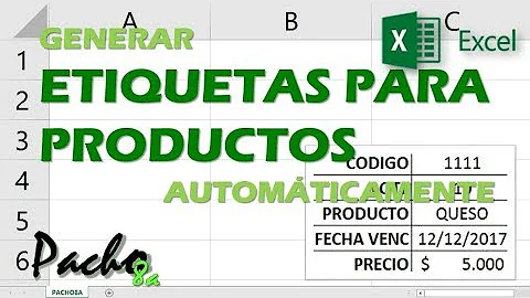 ¿Cuáles son las clases de etiquetas en Excel?