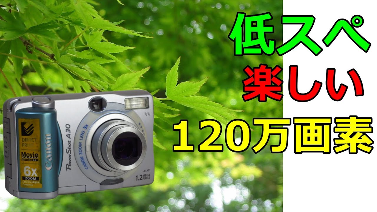 【ジャンク】110円 120万画素コンデジ PowerShot A30/A10 作例 低スペックが逆に面白い！