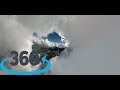 Wingsuit cloud flight  360 vr gopro fusion complete flight