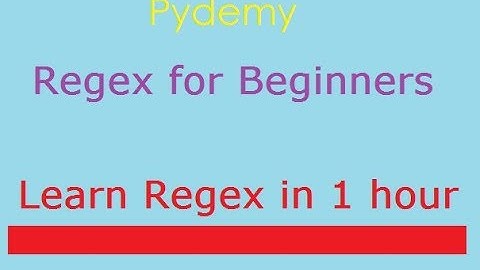 Regex (Regular Expressions) Tutorial for Beginners - How to match Patterns of Text