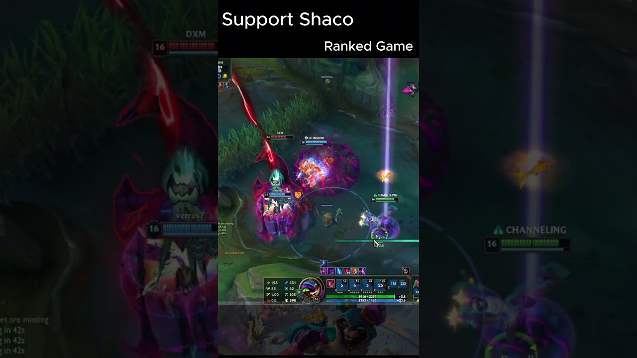 AP Support Shaco Deleting HP Bars in Seconds