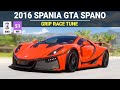 Forza Horizon 5 - 2016 Spania GTA Spano, FH5 No Aero Grip Race Build, Tune & Customization