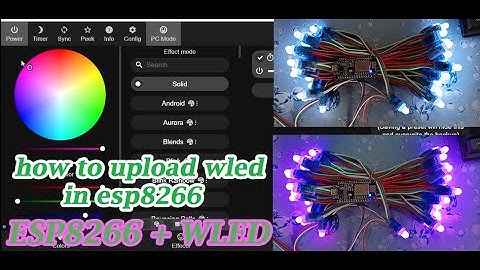 How to install Wled in esp8266 (wled+esp8266)/esp8266 project / pixel led / wled matrix ||