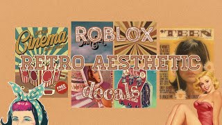 Roblox Retro Aesthetic Decals || aueie
