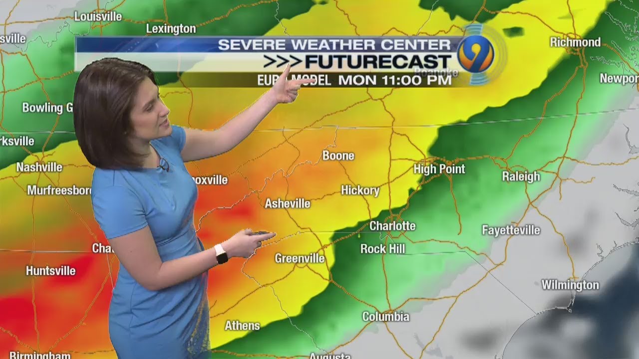 Sunday afternoon forecast update from Meteorologist Jaclyn Shearer ...