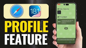 Using the New Safari Profiles Feature (iOS 18.1)