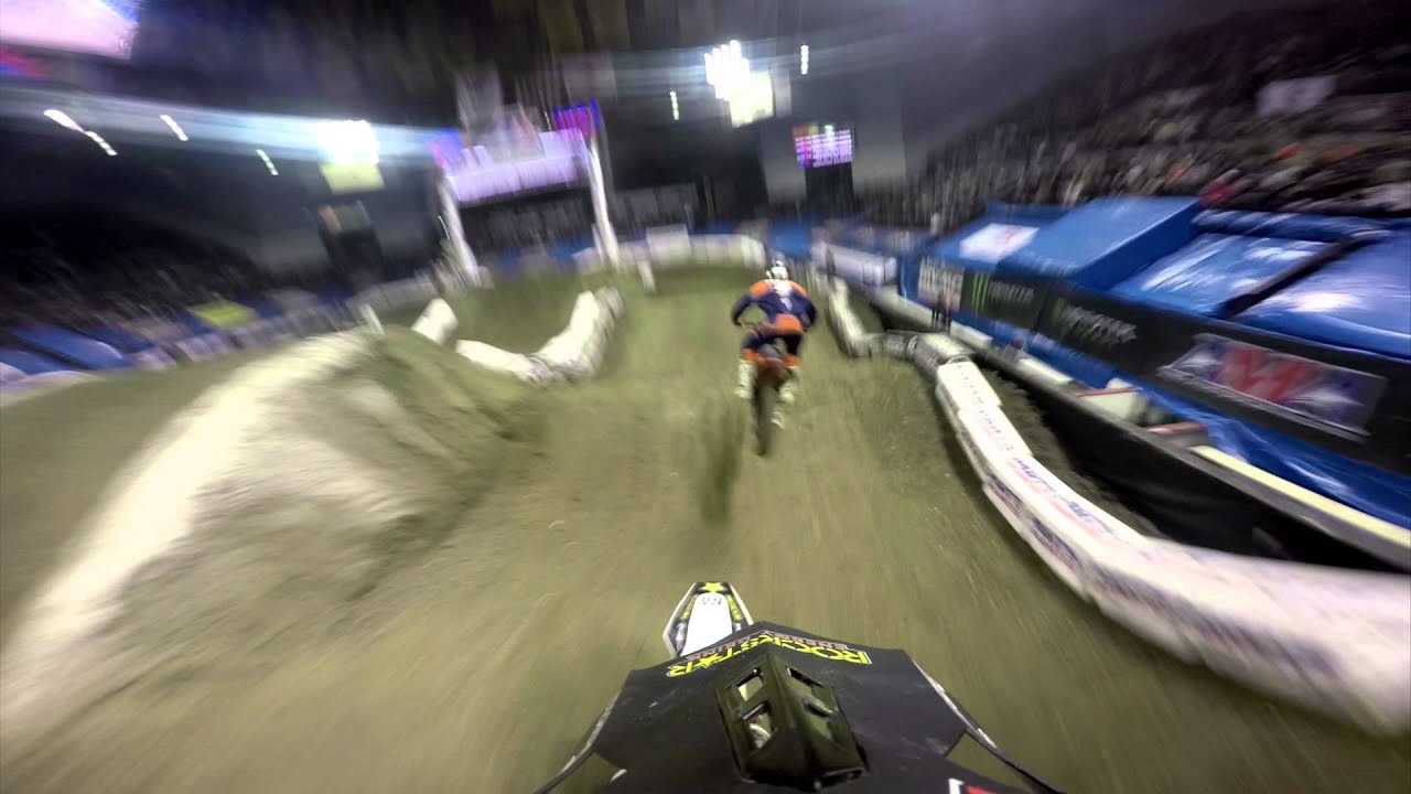 shapes paint GoPro HD: Gared Steinke VS Travis Sewell Head to Head Race 2016 AMSOIL Arenacross Colorado springs