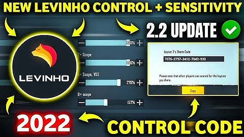 🔥(New 2.2) Levinho New Sensitivity Code & Levinho Control code Bgmi/Pubg | Levinho sensitivity pubgm