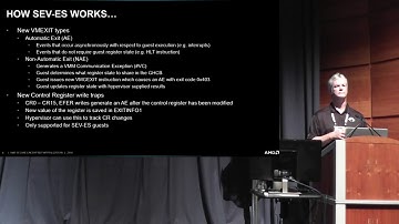 Extending Secure Encrypted Virtualization with SEV-ES - Thomas Lendacky