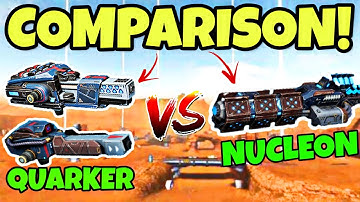 🔥 ATOMIZER VS NUCLEON VS QUARKER COMPARISON || WAR ROBOTS TEST SERVER ||