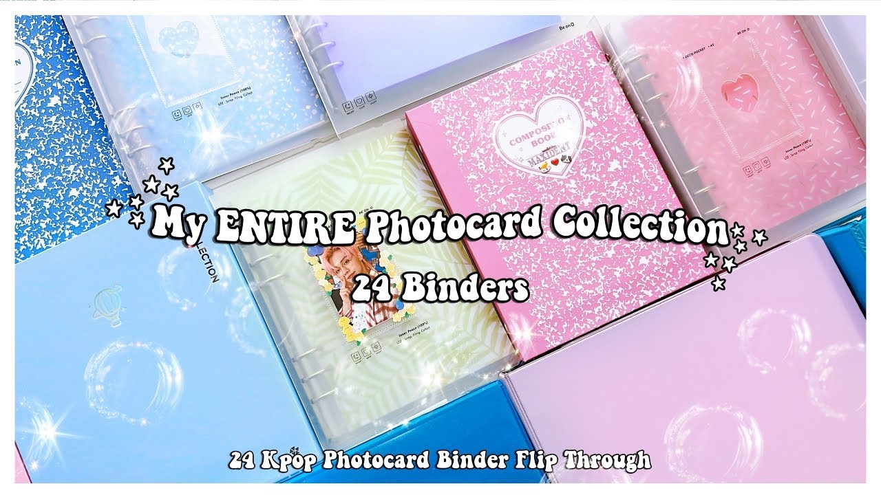 My COMPLETE Kpop Photocard Collection ✰ 24 Binder Flip Through 