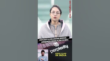 Perplexity AI CEO Aravind Srinivas announces hiring plans in India #shortvideo
