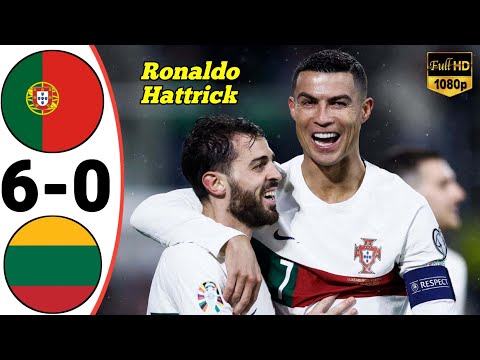 Portugal vs Lithuania 6-0 - Highlights &amp; All Goals 2023 • EURO 2024 Qualifiers | Ronaldo Hattrick