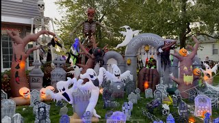 HUGE Halloween 2021 Airblown Inflatable display