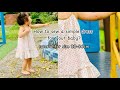  how to sew a baby dress step by step for beginners tutorials for size 8086cm  nabiesew