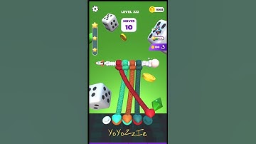 Tangle Master 3D - Level 221 & Level 222, Walkthrough, #shorts