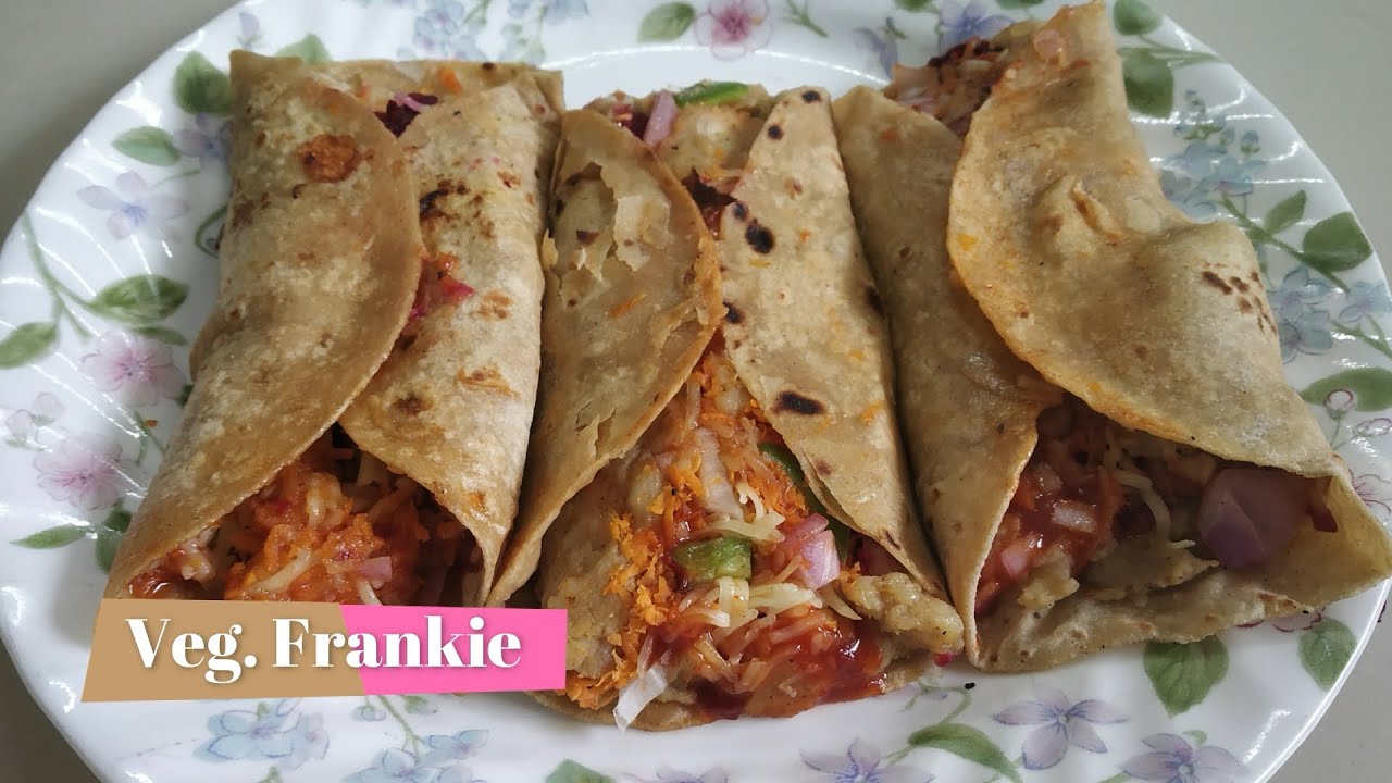 Vegetable Frankie | How to make Frankie roll | Mumbai Street Food Recipe | Indian Cuisine Recipes