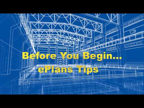ePlans - Before You Begin