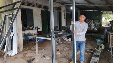 phúc thiên_CÁCH lắp ổ khóa ĐA ĐIỂM CỬA NHÔM XINGFA đi mở 4 cánh/#ptvl #95