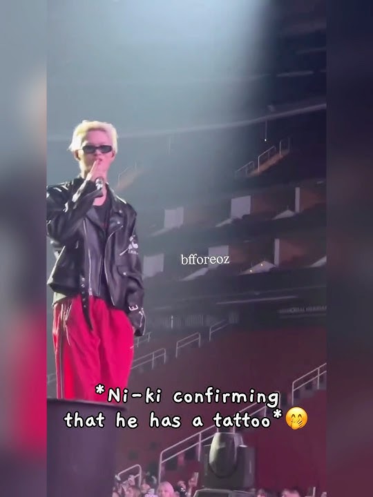 Ni-ki confirming he has a tattoo🤭 #enhypen #ni_ki #riki #enhypenmembers #kpop #enhypenni_ki
