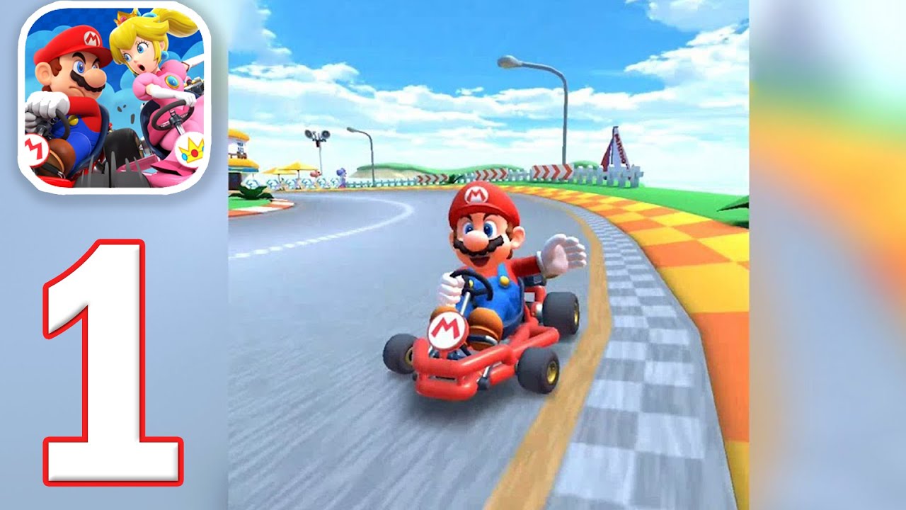 Mario Kart Tour - Gameplay Walkthrough Part 1 - Mario Cup (iOS, Android) 