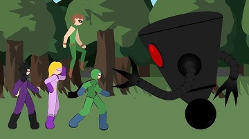 Omnidroid V.X 1 vs Supers (The incredibles) | Stick Nodes