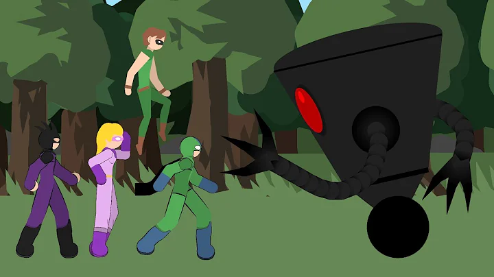 Omnidroid V.X 1 vs Supers (The incredibles) | Stick Nodes