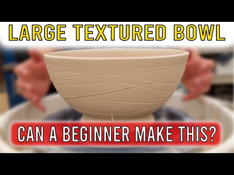 Video thumbnail for MW Ceramics guiding a beginner through throwing a larger serving bowl