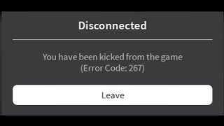 МЕНЯ ЗАБАНИЛИ 2 roblox error code 267