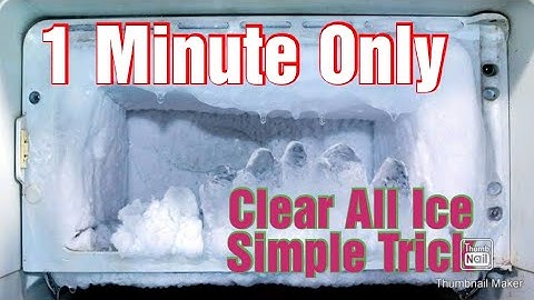 In Just One Minute, How To Remove Ice From Your Fridge, Freezer, and From Car With a Towel