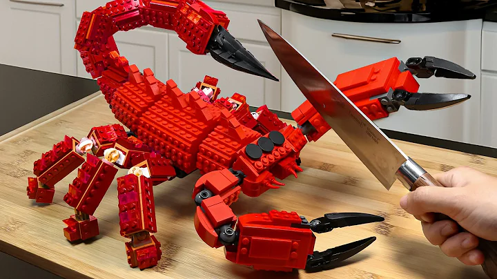 $1000 Challenge Eating Deep Fry LEGO Scorpion Chili Sauce The First Time IRL LEGO RARE Food ASMR