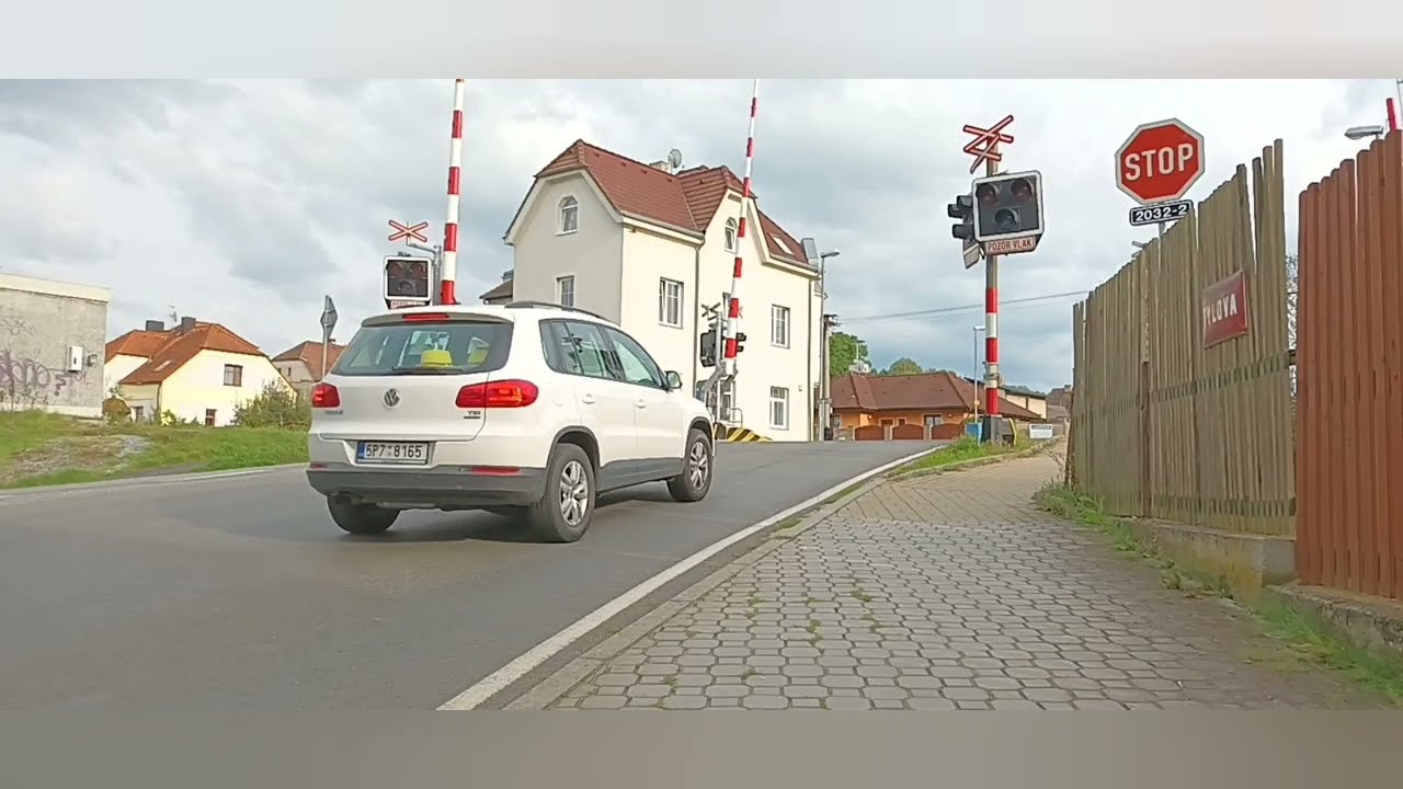 Železniční přejezd Vejprnice [P599] 3.9. 2023