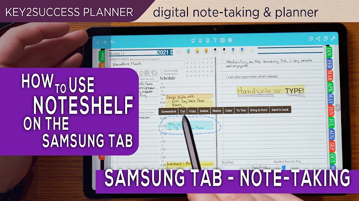 How To Takes Notes with Samsung Tab using Noteshel...