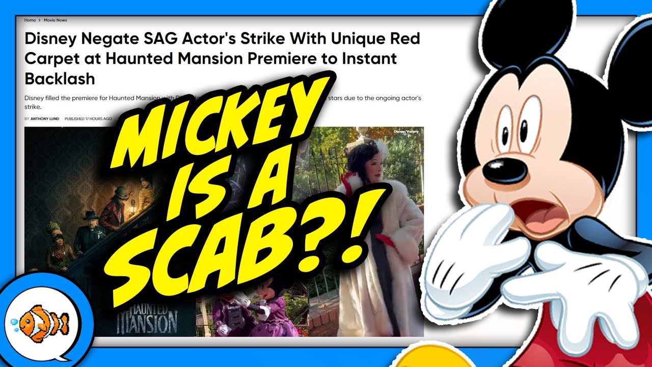 Mickey Mouse is a SCAB?! Disney SLAMMED for Haunted Mansion Premiere!