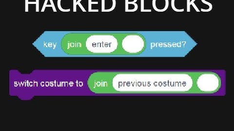 PREVIOUS COSTUME AND ENTER KEY PRESSED!!! | Scratch Hacked Blocks
