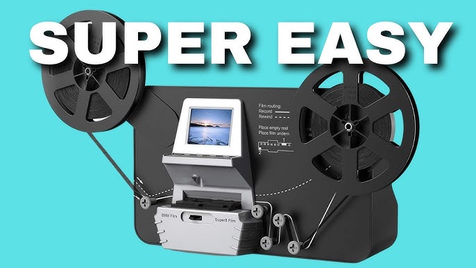 Eyesen 8mm & Super 8 Reels to Digital MovieMaker Film Scanner Converter  M-127B Full Review Tutorial 