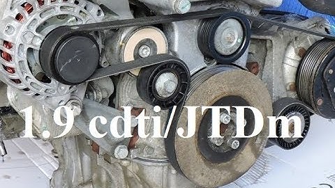 How to replace v-ribbed belt & tensioner - 1.9 cdti/JTDm - Astra, Zafira, Vectra, Alfa Romeo, Saab