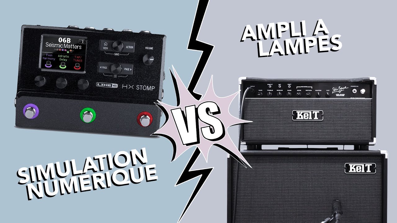 SIMULATION vs VRAI ampli à lampes Line 6 HX Stomp vs Kelt — free download