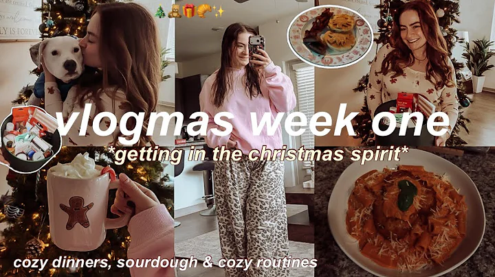 GETTING IN THE CHRISTMAS SPIRIT 2025🎄 VLOGMAS WEEK 1 *dinner, making sourdough & cozy winter routine