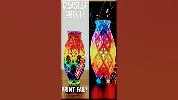 🤯 PRINT FAIL?! Then Vase Mode Changed EVERYTHING! 🌈🔥 #3dprinting #creality #maker #fractaldesign