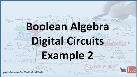 Boolean Expression Represented as a Circuit Example 2